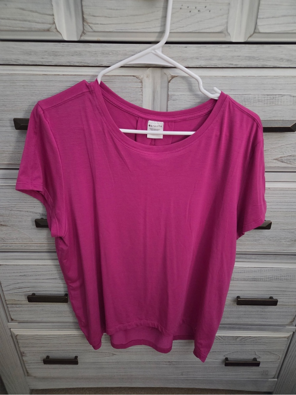 Athleta with ease pink magenta top